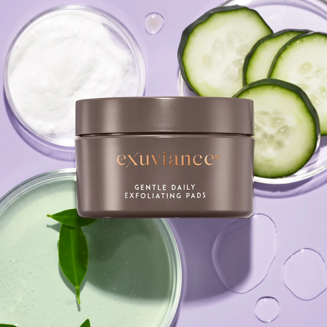 Exuviance Gentle Daily Exfoliating Pads and ingredients