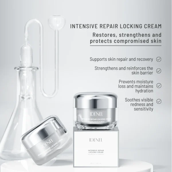 IDENEL Intensive Repair Locking Cream 50ml with box and jar